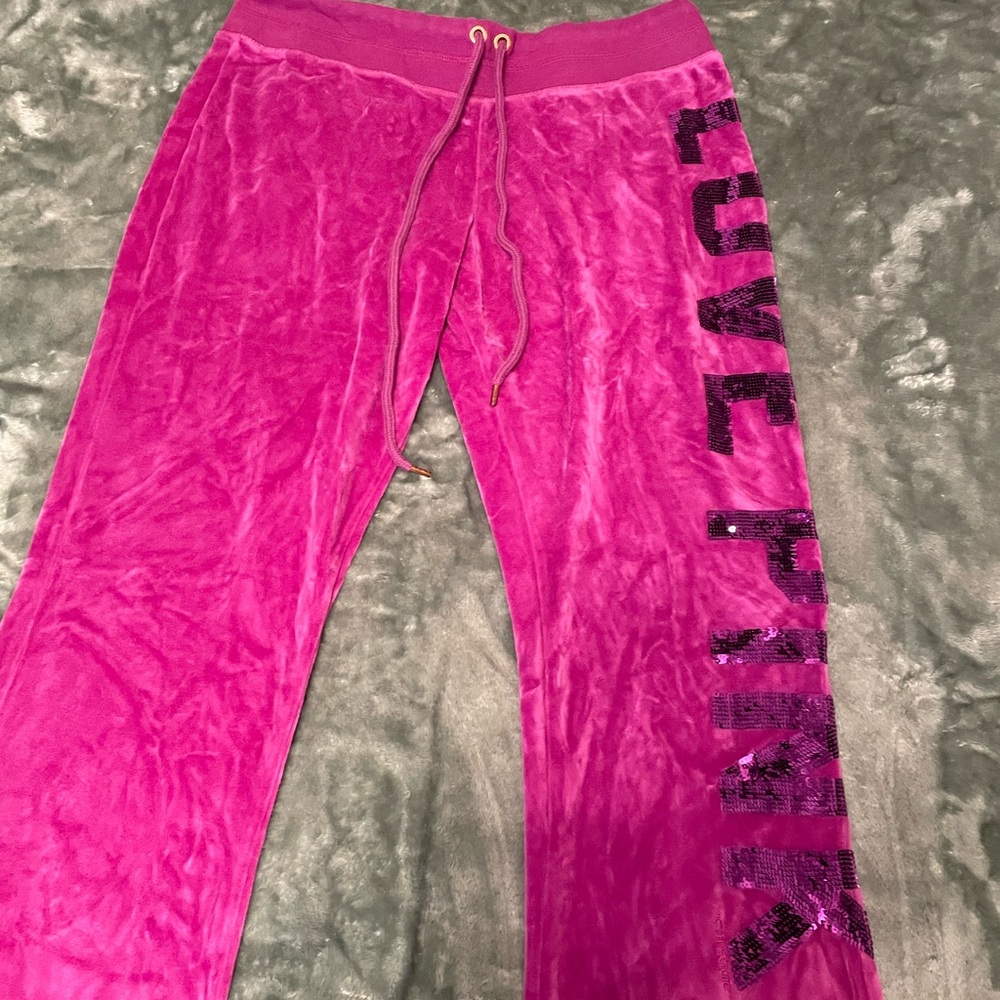 PINK Victoria's Secret Track Pants - Bold Pink - Picture 2 of 5